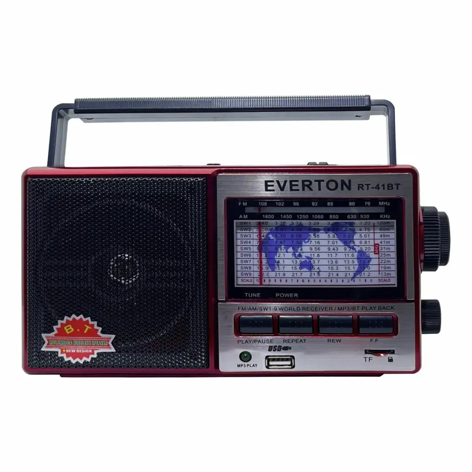 Everton RT-41BT BLUETOOTH +SD+MP3+USB ŞARJLI AYNI ZAMANDA PİLLİ MÜZİK ÇALAR RADYO