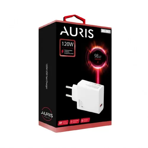 Auris CH37 120W USB Turbo Şarj Başlık | Salise Göstergeli