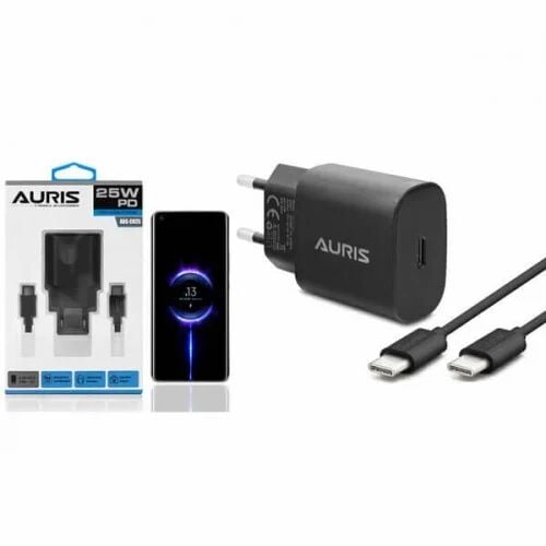 Auris CH25 USB-C Type-C PD 25W Süper Hızlı Şarj Aleti