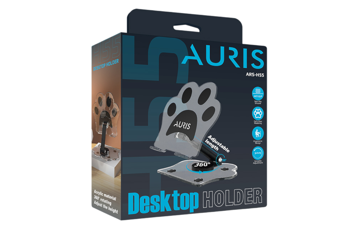 Auris H55 Patili Katlanabilir Masaüstü Tablet & Telefon Standı | Şık ve Pratik Tasarım