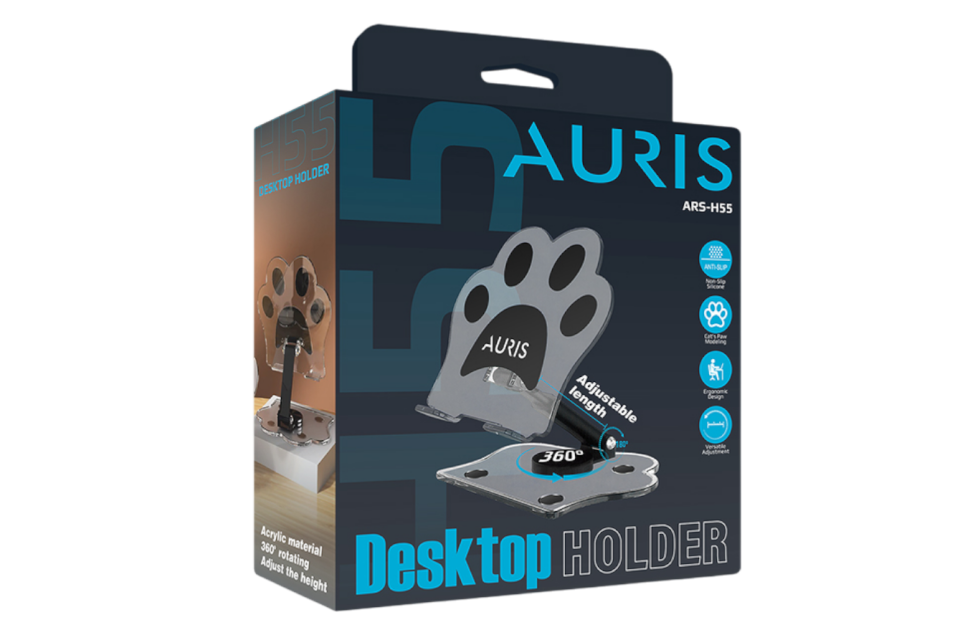 Auris H55 Patili Katlanabilir Masaüstü Tablet & Telefon Standı | Şık ve Pratik Tasarım