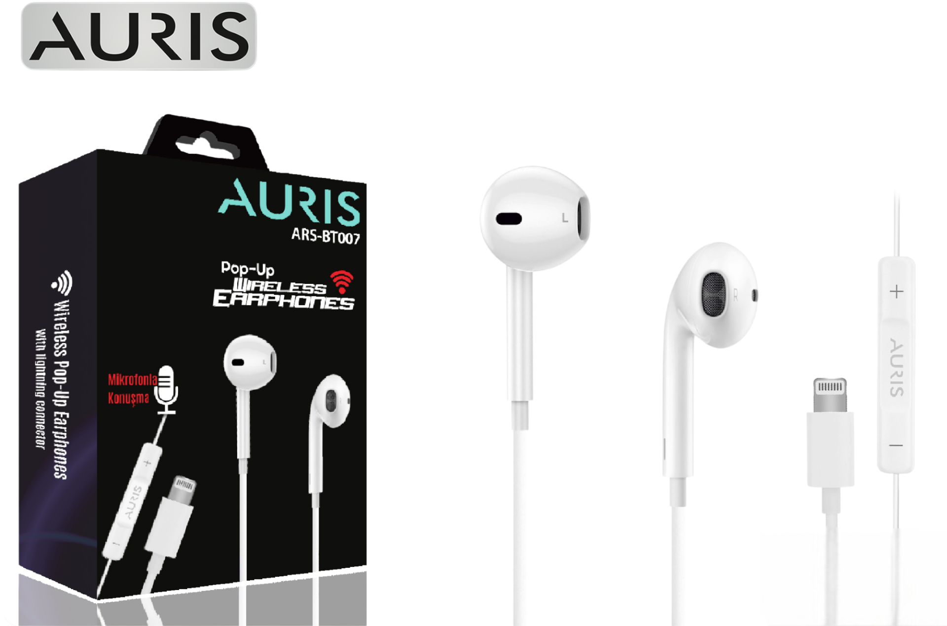 BT007 Lightning Kulaklık  Pop-Up Destekli – APSESUAR Güvencesiyle