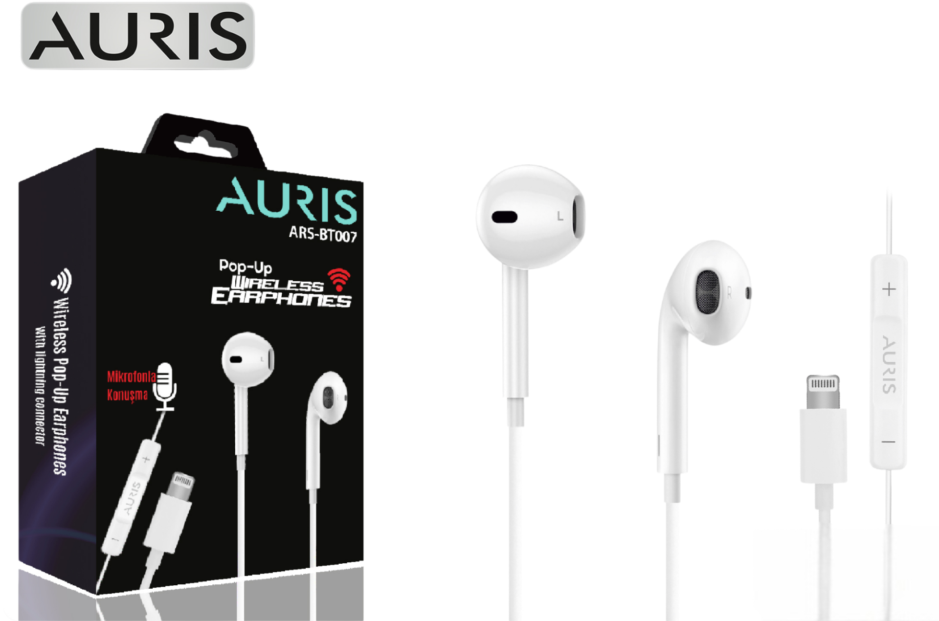 BT007 Lightning Kulaklık  Pop-Up Destekli – APSESUAR Güvencesiyle